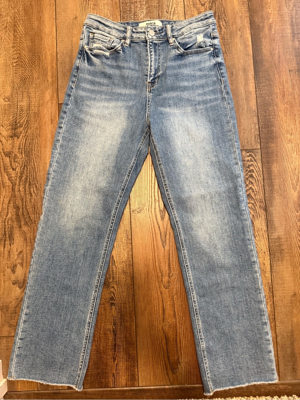 Mica High-Rise Straight Leg Jeans - Light Blue Wash
